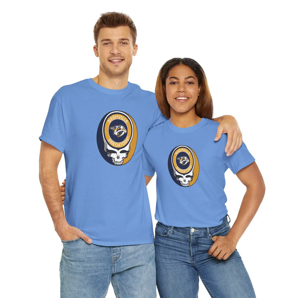 Nashville Predators Grateful Dead Steal Your Face T-Shirt - NHL - StealieShop